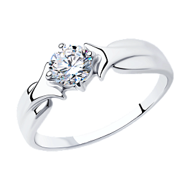 Кольцо SOKOLOV - Серебро 925, Фианит (арт. 94012626)