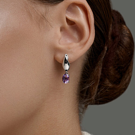 Серьги SOKOLOV - Серебро 925, Аметист (арт. 92025352)