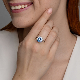 Кольцо SOKOLOV - Серебро 925, Фианит (арт. 94014256)