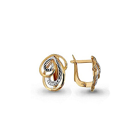 Серьги Аквамарин - Золото 585 (арт. 31723.1)