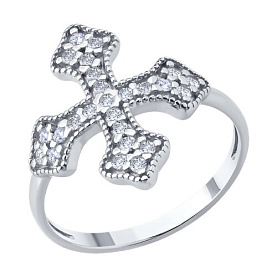 Кольцо SOKOLOV - Серебро 925, Фианит (арт. 94014407)