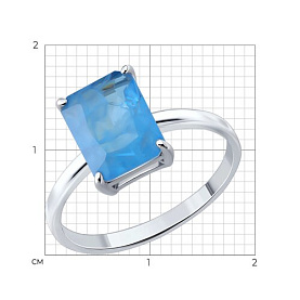 Кольцо SOKOLOV - Серебро 925, Кварц, Стекло (арт. 94014985)