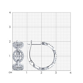 Серьги SOKOLOV - Серебро 925, Фианит (арт. 94025803)