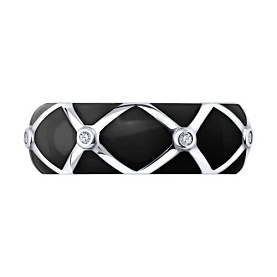 Кольцо Diamant - Серебро 925, Фианит, Эмаль (арт. 94-110-00235-2)