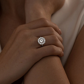 Кольцо SOKOLOV - Серебро 925, Фианит (арт. 94013561)