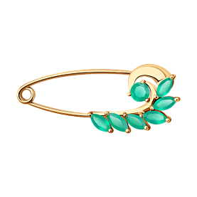 Брошь SOKOLOV - Золото 585, Агат (арт. 740207)