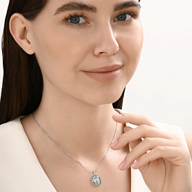 Подвеска Diamant - Серебро 925, Фианит, Эмаль (арт. 94-130-02354-1)