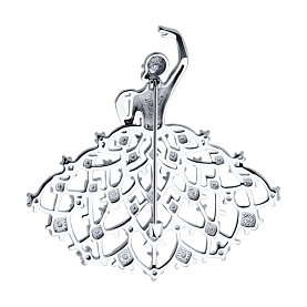 Брошь SOKOLOV - Серебро 925, Фианит (арт. 94040334)