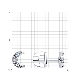 Серьги SOKOLOV - Серебро 925, Фианит (арт. 94025912)