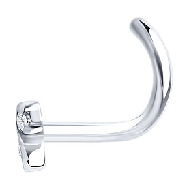 Пирсинг SOKOLOV - Золото 585, Фианит (арт. 060049-3)