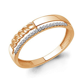 Кольцо Аквамарин - Золото 375, Фианит (арт. 600532А.8)