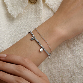 Браслет SOKOLOV - Серебро 925, Гематит (арт. 83050069)