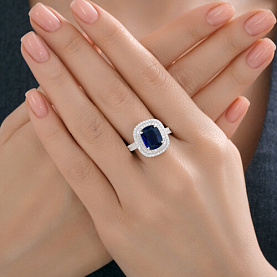 Кольцо SOKOLOV - Серебро 925, Фианит (арт. 94014497-91)