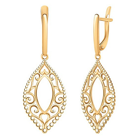 Серьги Атолл - Золото 585 (арт. 21261)