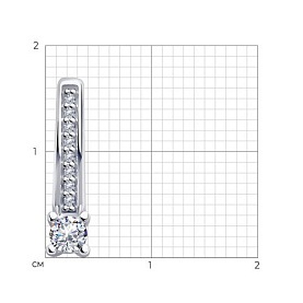 Подвеска Diamant - Серебро 925, Фианит (арт. 94-130-01573-1)