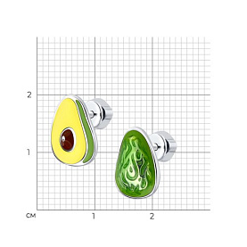 Серьги SOKOLOV - Серебро 925, Эмаль (арт. 94024324)