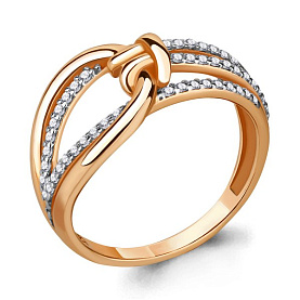 Кольцо Аквамарин - Серебро 925, Фианит (арт. 68346А.6)