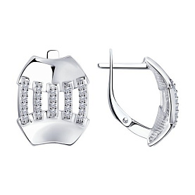 Серьги SOKOLOV - Серебро 925, Фианит (арт. 94024194)