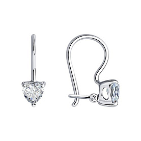 Серьги SOKOLOV - Серебро 925, Фианит (арт. 94020585)