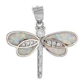 Подвеска Мастер Клио - Серебро 925, Опал, Фианит (арт. 25П149154)