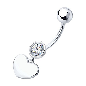 Пирсинг SOKOLOV - Серебро 925, Фианит (арт. 94060078)