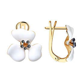 Серьги SOKOLOV - Серебро 925, Эмаль (арт. 93021175)