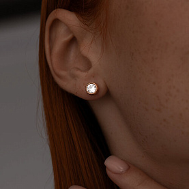 Серьги SOKOLOV - Серебро 925, Фианит (арт. 93021215)