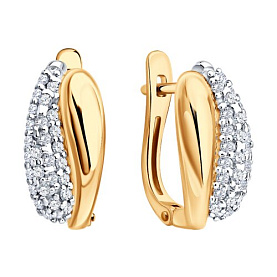 Серьги SOKOLOV - Серебро 925, Фианит (арт. 93022551)