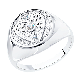 Кольцо SOKOLOV - Серебро 925, Фианит (арт. 94013314)