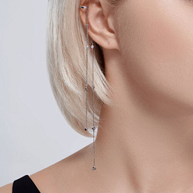 Серьга SOKOLOV - Серебро 925, Фианит (арт. 94170280)