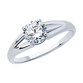 Кольцо SOKOLOV - Серебро 925, Фианит (арт. 94012875)