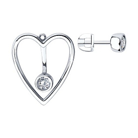 Серьги SOKOLOV - Серебро 925, Фианит (арт. 94026821)