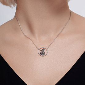 Колье SOKOLOV - Серебро 925, Фианит (арт. 94070761)