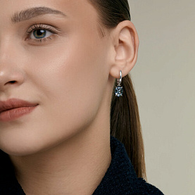 Серьги SOKOLOV - Серебро 925, Кристалл (арт. 94027704)