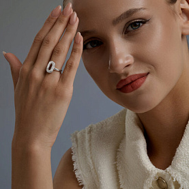 Кольцо SOKOLOV - Серебро 925, Фианит (арт. 94014841)