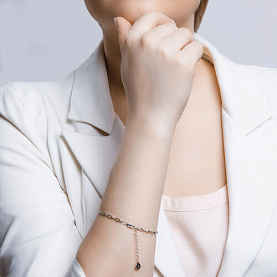 Браслет SOKOLOV - Серебро 925, Гранат, Фианит (арт. 92050092)