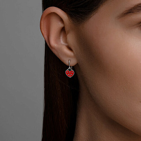 Серьги Diamant - Серебро 925, Эмаль (арт. 94-120-02166-1)