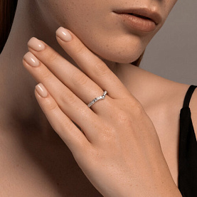 Кольцо SOKOLOV - Серебро 925, Фианит (арт. 94014165)