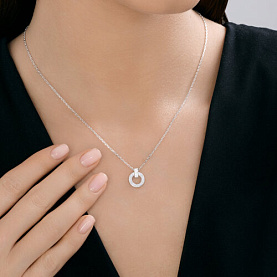 Колье SOKOLOV - Серебро 925, Фианит (арт. 94071277-91)