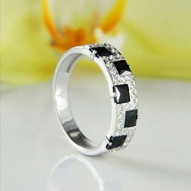 Кольцо Галатея - Серебро 925, Фианит (арт. 2804.2)