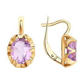 Серьги SOKOLOV - Серебро 925, Аметист (арт. 92023109)
