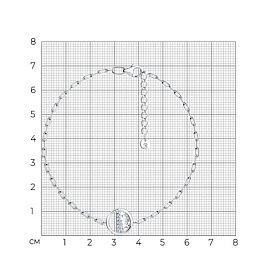 Браслет SOKOLOV - Серебро 925, Фианит (арт. 94051669)