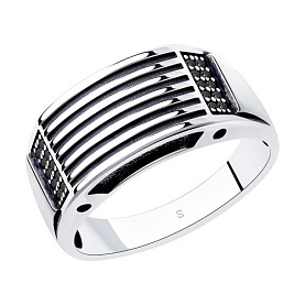 Кольцо SOKOLOV - Серебро 925, Фианит (арт. 95010122)