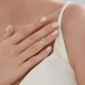 Кольцо SOKOLOV - Серебро 925, Фианит (арт. 94014454)