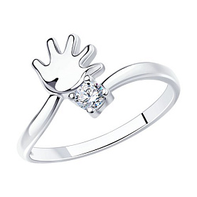 Кольцо SOKOLOV - Серебро 925, Фианит (арт. 94012177)