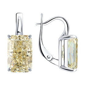 Серьги SOKOLOV - Серебро 925, Фианит (арт. 94027506)