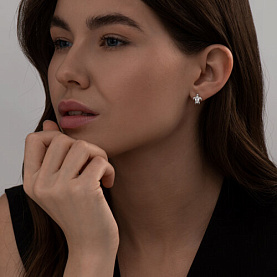 Серьги SOKOLOV - Серебро 925, Фианит (арт. 94025721)