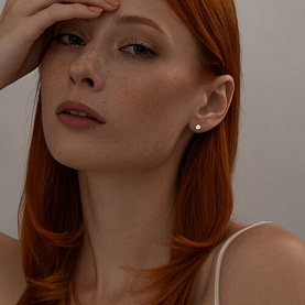 Серьги SOKOLOV - Серебро 925, Фианит (арт. 93021160)