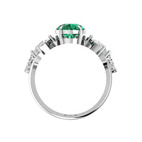 Кольцо POKROVSKY - Серебро 925, Кварц, Фианит (арт. 1101453-03665)