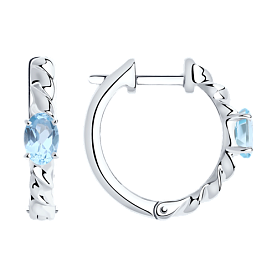 Серьги SOKOLOV - Серебро 925, Топаз (арт. 92022281)